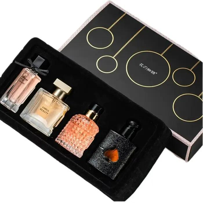 Marque femmes Parfum coffret cadeau 4 pièces ensemble 105ml parfum Floral Spray phéromone parfums Fe