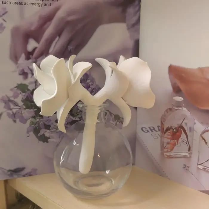Diffuseur de fleurs d'orchidée en céramique à double tête