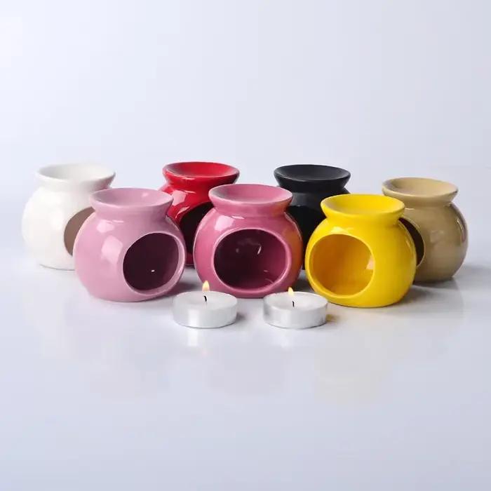 Brûleur d'arôme en céramique pour diffusion d'huiles essentielles, brûleur d'encens, décoration de maison, cadeau pour la famille et les amis