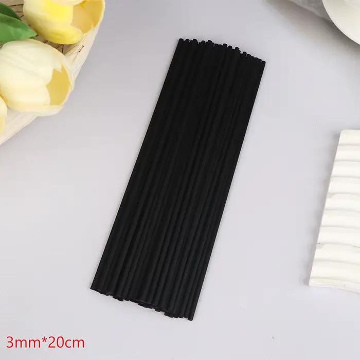 Bâtonnets diffuseurs en fibres épaisses, recharge de parfum, pour huiles aromatiques, décoration de