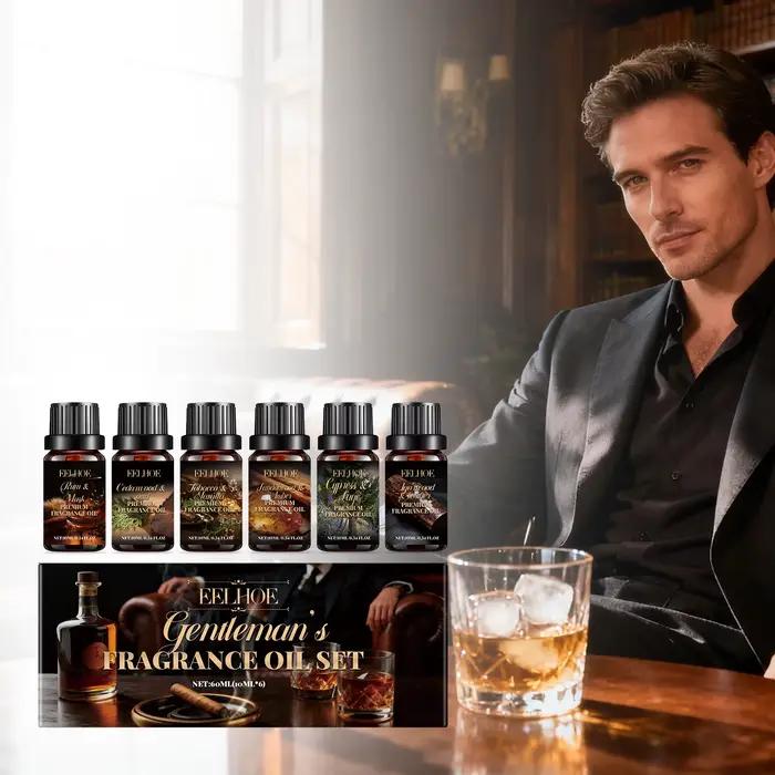 Ensemble d'huiles essentielles d'aromathérapie, créant efficacement l'atmosphère fraîche, rafraîchissant, parfum végétal relaxant pour l'air intérieur