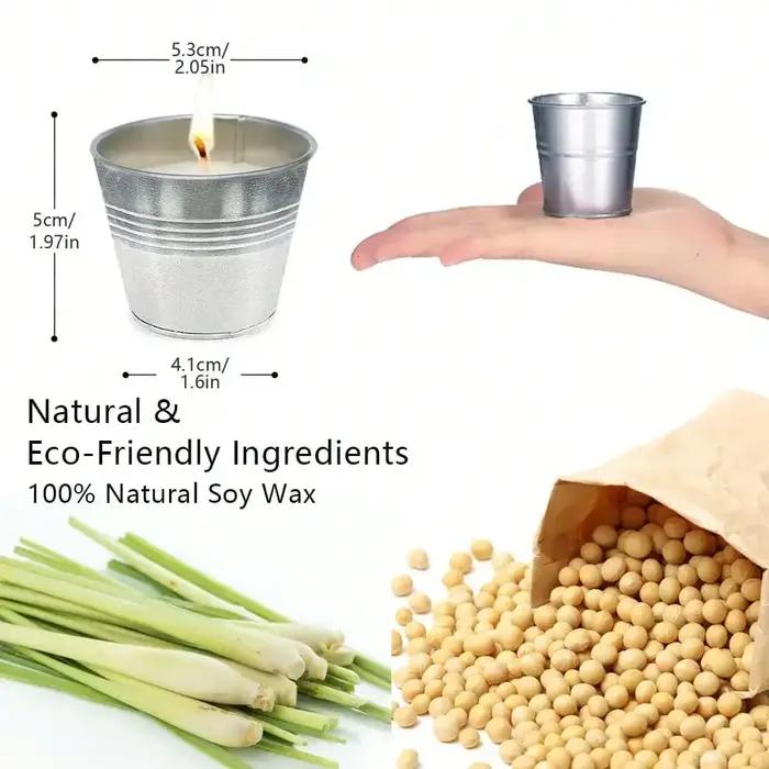Bougie anti-moustiques efficace avec huile essentielle de citronnelle