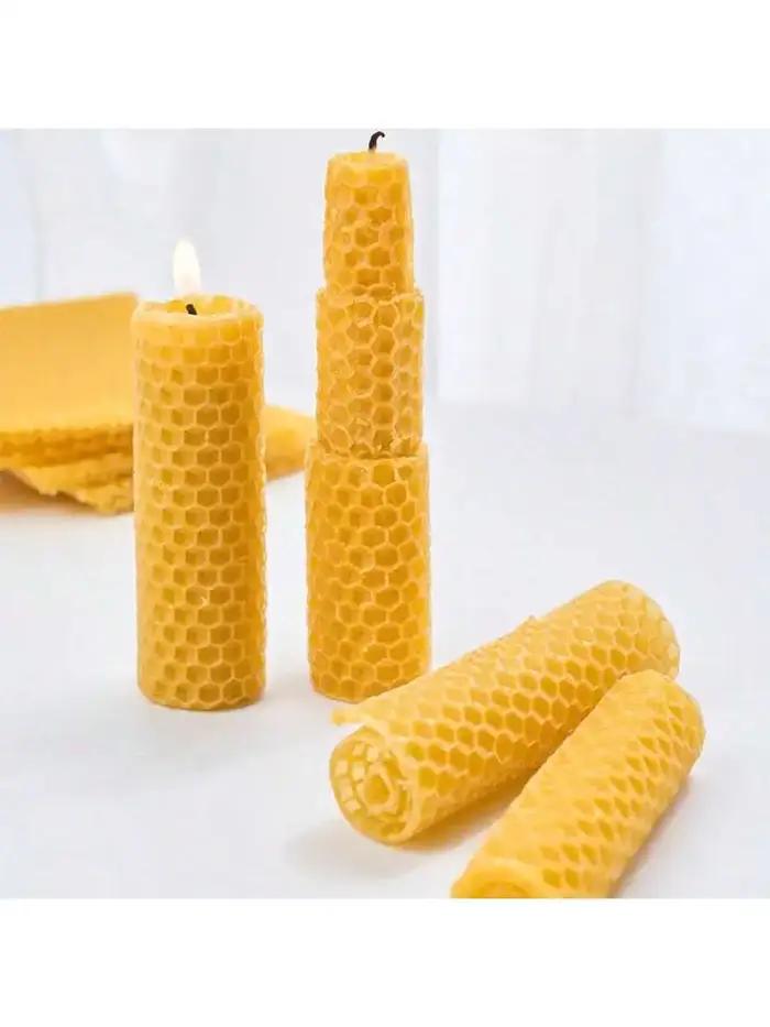 10 comprimés de cire d'abeille pour la fabrication de bougies