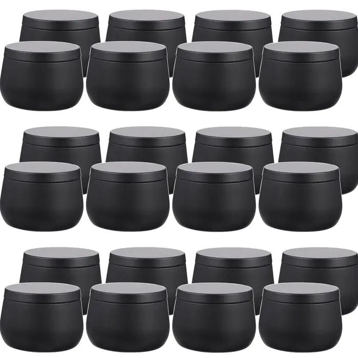 Boîtes de bougies vides en métal de 4oz/8oz avec couvercle
