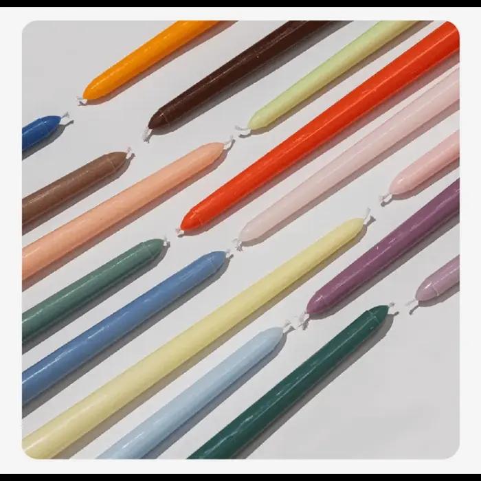 Bougies à tige longue de couleur dégradée de 4 pièces/ensemble 9