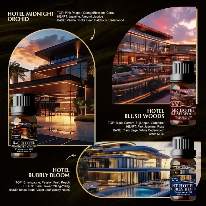 6 pièces/1 pièce Coffret cadeau d'huiles parfumées pour hôtel, diffuseur d'air pour voiture, parfum d'hôtel haut de gamme, huile parfumée d'hôtel 5 étoiles, cadeau pour amis