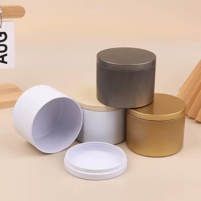 Boites en etain pour bougies et the artisanat rangement cadeaux occassions speciales