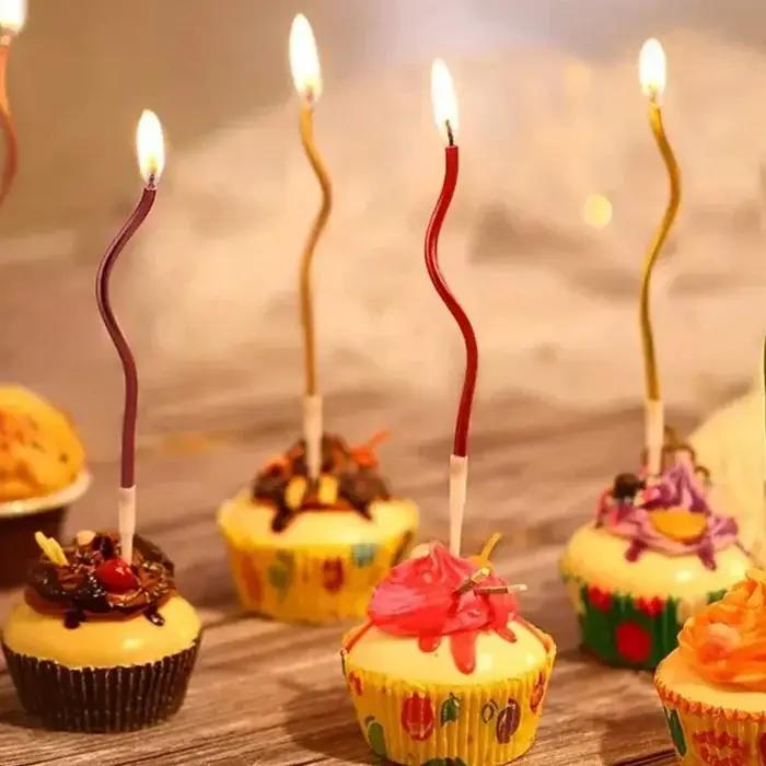 Bougies à gâteau incurvées de 15CM