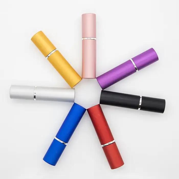 Flacon rechargeable en aluminium et verre pour parfum mini atomiseur verre voyage 5ml 7 pièces pour usage quotidien et voyage
