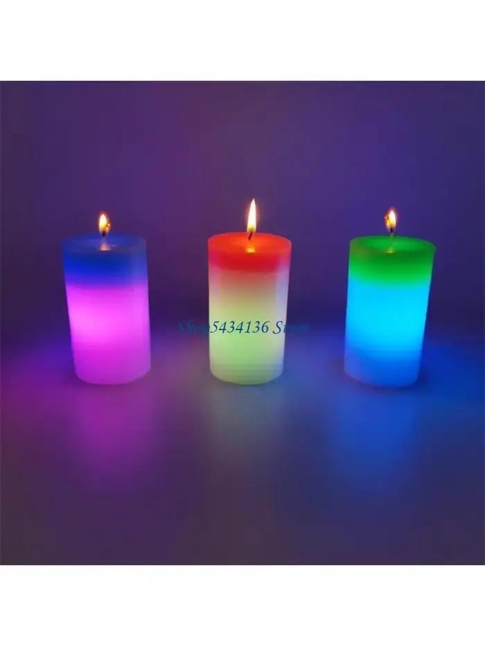 Bougie LED créative à couleur changeante
