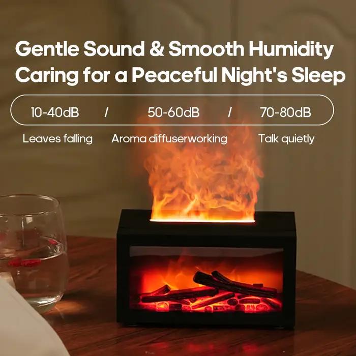 Mini diffuseur d'arôme de cheminée à flamme 140ml