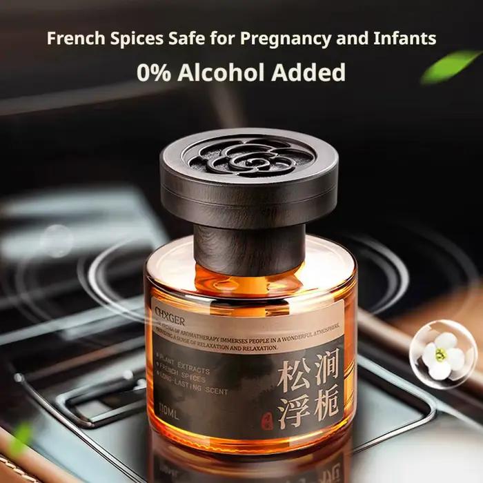 Parfum de voiture 110 ml, diffuseur d'huiles essentielles longue durée, éliminateur d'odeurs pour la décoration intérieure de la voiture et de la maison