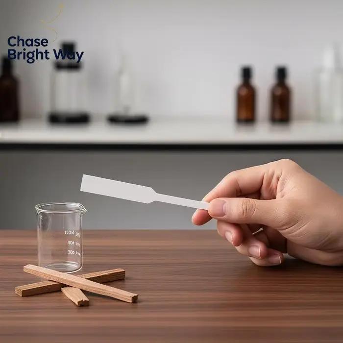 Papier Testeur de Parfum Professionnel, 100 Feuilles, Bandelettes Testeur de Parfum Jetables à Haute Absorption pour Parfums d'Ambiance