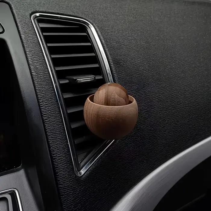 Diffuseurs d'huiles essentielles en bois pour voiture - Design sphérique