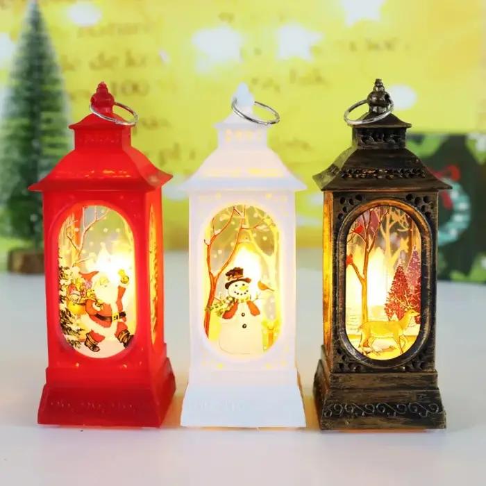 Lampe à vent de noël, petite lampe de Table à bougie