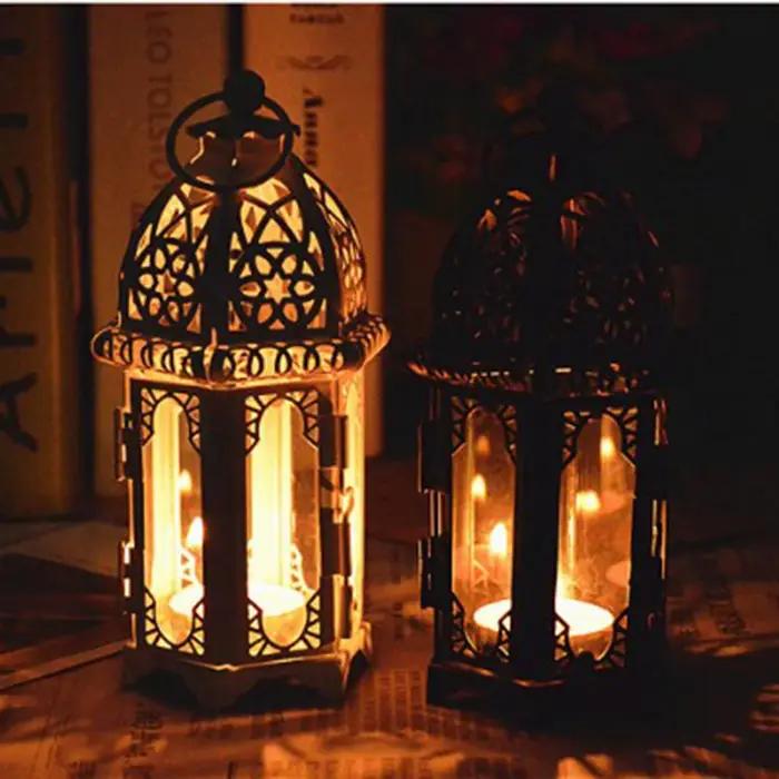 Bougeoir de lanterne de style marocain vintage