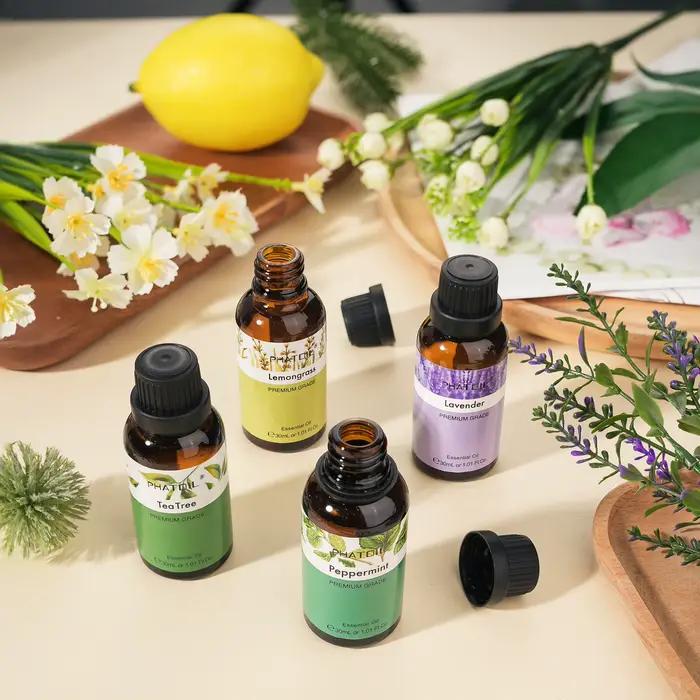 Huile essentielle pure PHATOIL 30ml Lavande Eucalyptus Vanille Orange douce pour aromathérapie fabrication de bougies savon do it yourself bien-être naturel relaxation revitalisation ambiance parfumée