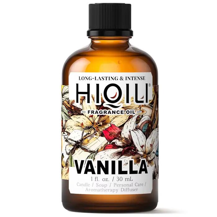 Huile essentielle pure HIQILI parfumée vanille lavande rose santal pour usage domestique humidificateur diffusion création artisanale soins personnels ambiance élégante