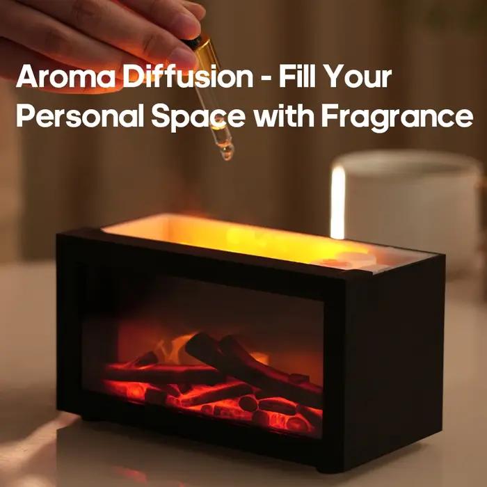 Mini diffuseur d'arôme de cheminée à flamme 140ml