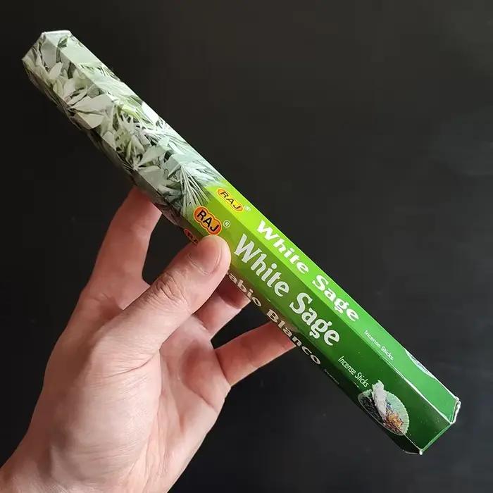 Y 20 bâtons d'encens indiens en bois de santal, bâton d'encens indien naturel Palo Santo sauge, lava