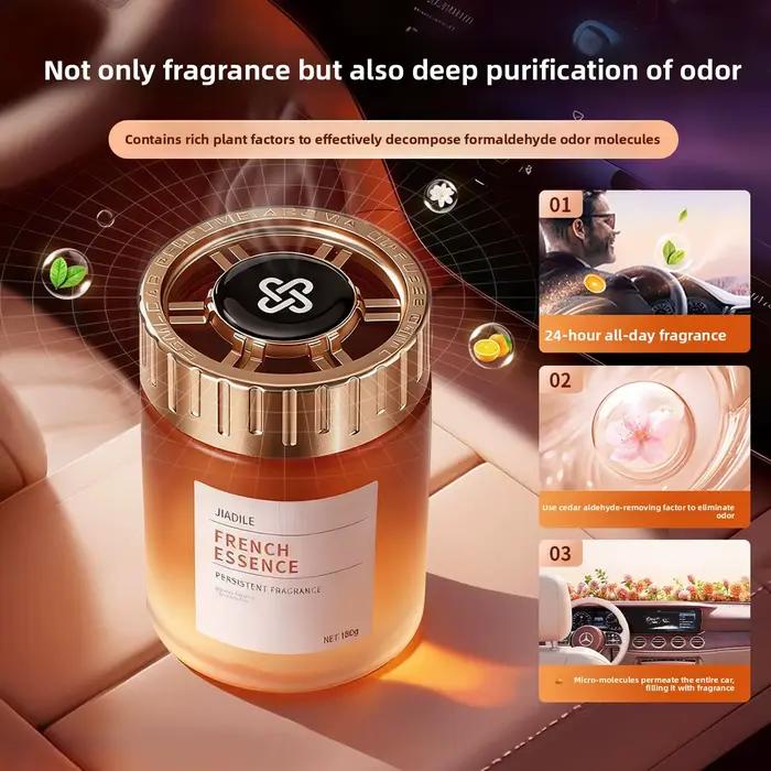 Baume aromatique solide pour voiture, éliminateur d'odeurs, parfum longue durée, ornement parfumé haut de gamme pour voiture neuve
