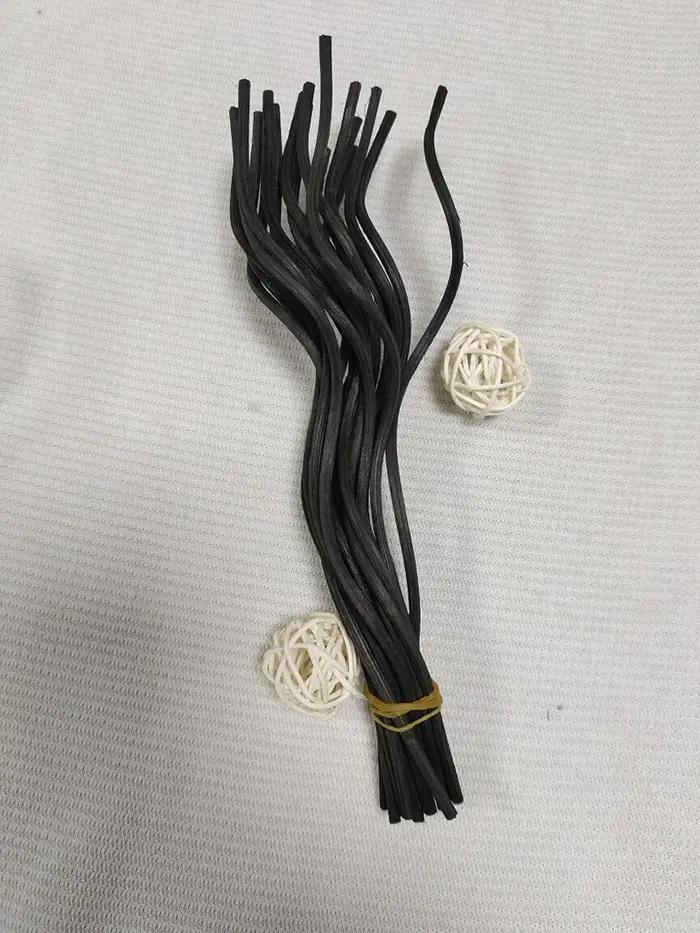 20 bâtonnets diffuseurs en rotin longs et ondulés pour huiles essentielles