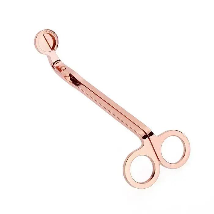 Ciseaux coupe-mèche de bougie de 18 cm en acier inoxydable