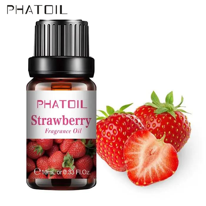 PHATOIL 10ml huile de parfum de fraise parfum de fruits faisant noix de coco mandarine mangue Passion fruits pastèque citron figue huile d'arôme