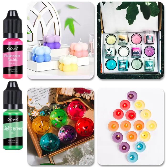 Pigment de bougie liquide pour bricolage 30 couleurs artisanal fait main colorant de résine pour création de bougies occasions spéciales