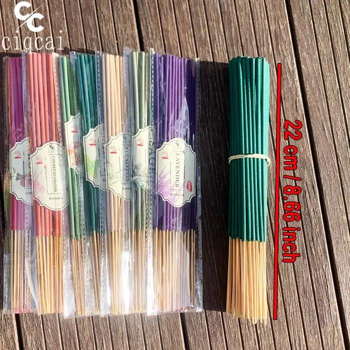 Ensemble de bâtonnets d'encens premium à forte senteur avec 7 parfums différents pour une ambiance apaisante et fraîche à la maison occasions spéciales