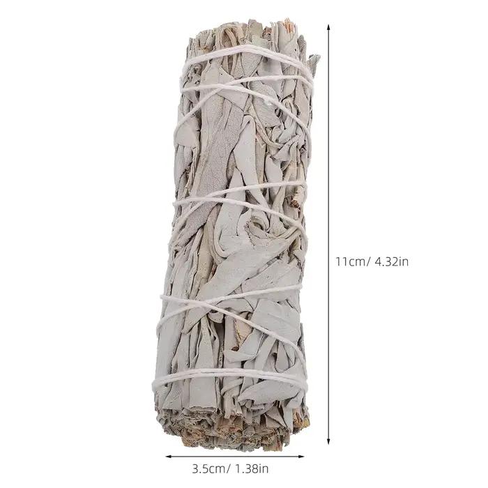 1 ensemble 1 ensemble paquet de taches aromathérapie parfum sauge sainte bâton en bois pour la méditation Purification rituel Relaxation naturel