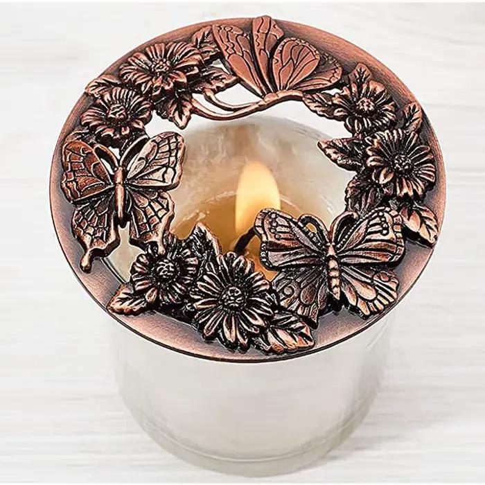 Couvercle de bougie Antique en Bronze/or/argent