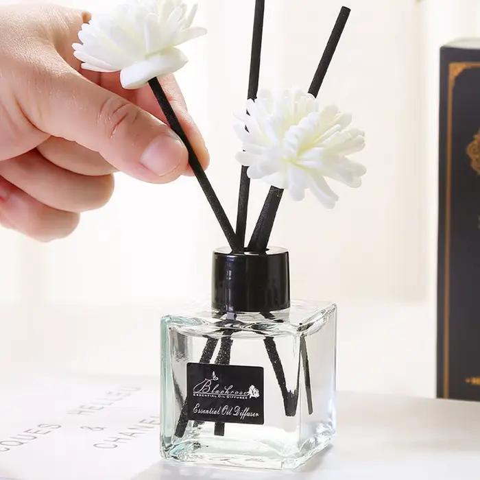 Huile de diffuseur d'arômes premium 50ml pour maison voiture parfum d'ambiance longue durée gardenia osmanthus jasmin pêche sans flamme sécurité sophistiqué cadeau occasions spéciales