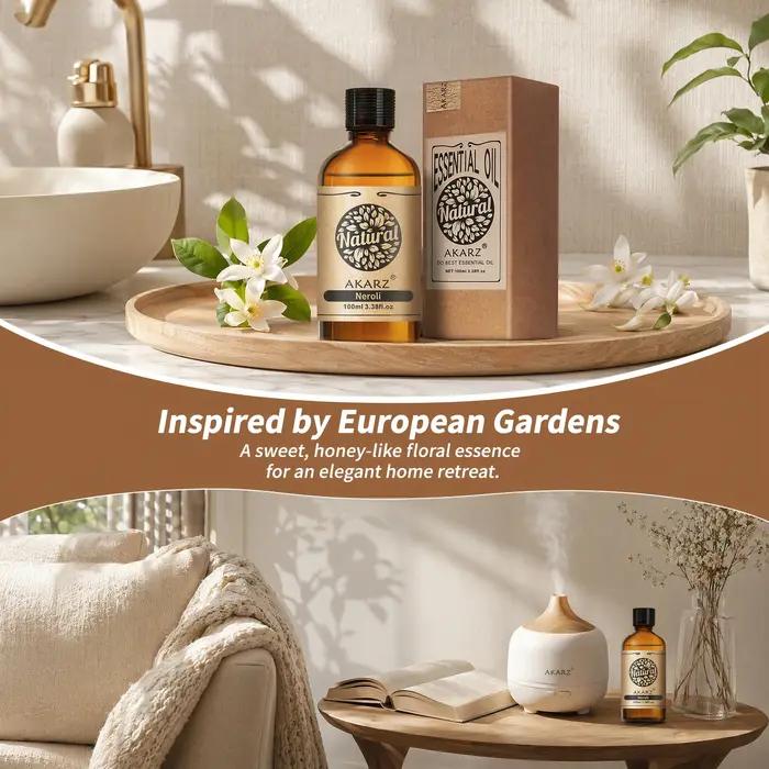 AKARZ huile de neroli pour diffuseur solubilité fait à la main bricolage savon parfums bougies