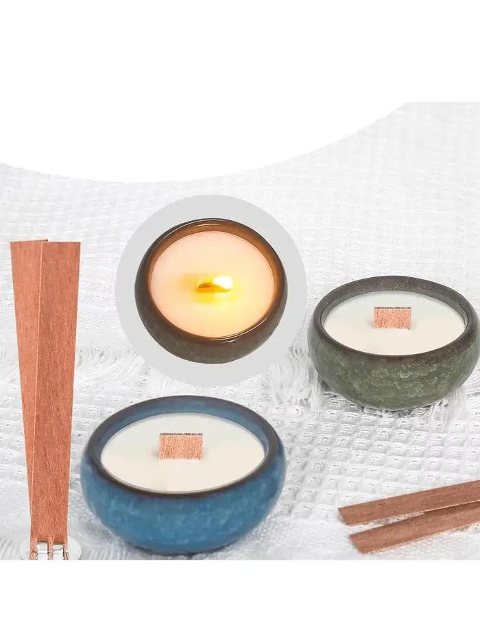 100 pièces/200 pièces pour mèches de bougies en bois de cerisier