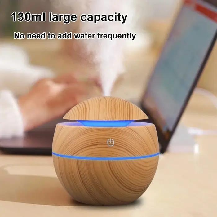 Humidificateur Électrique à Diffusion d'Arôme Ultrasonique Silencieux pour Diffusion d'Huiles Essentielles en Intérieur Usage Chambre à Coucher Bureau Salon Occasions Spéciales