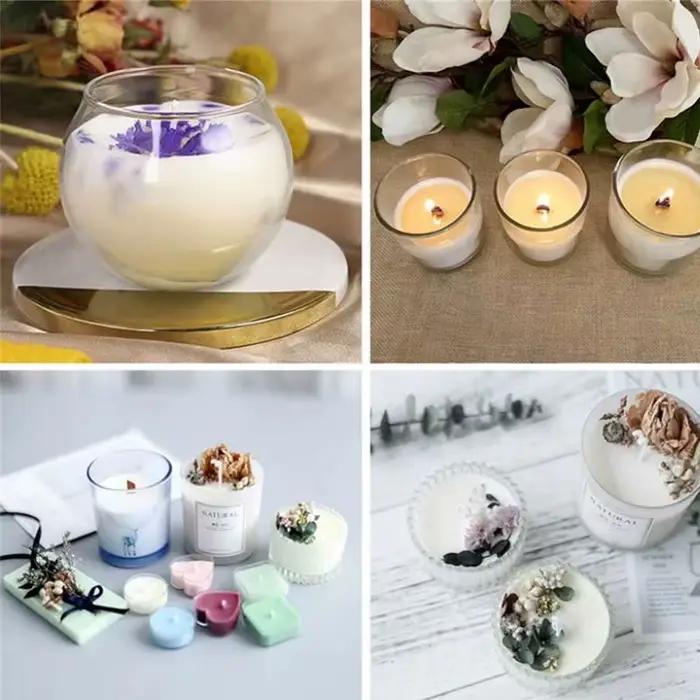Blocs de cire parfumée pour la fabrication de bougies à monter soi-même - Gris clair, jaune clair, kaki foncé - 1KG/2.2 - Matériaux de haute qualité pour la création d'ambiances personnalisées