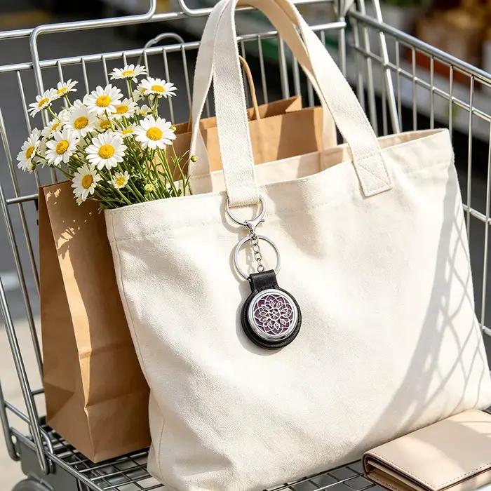 Porte-clés diffuseur d'huiles essentielles d'aromathérapie, pendentif ouvrable, bijou diffuseur d'arômes