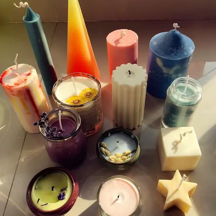 Bougie parfumée non cubique bricolage