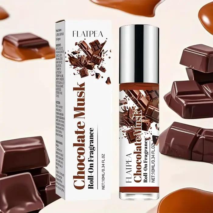 Parfum de chocolat aux musques de Noël, parfum de noix de coco naturel, durable et populaire, parfum à bille, cadeau pour femmes, parfait pour les vacances et les occasions spéciales