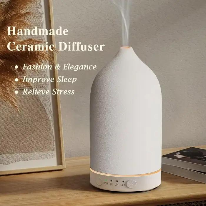 Diffuseur d'huiles essentielles à ultrasons en céramique