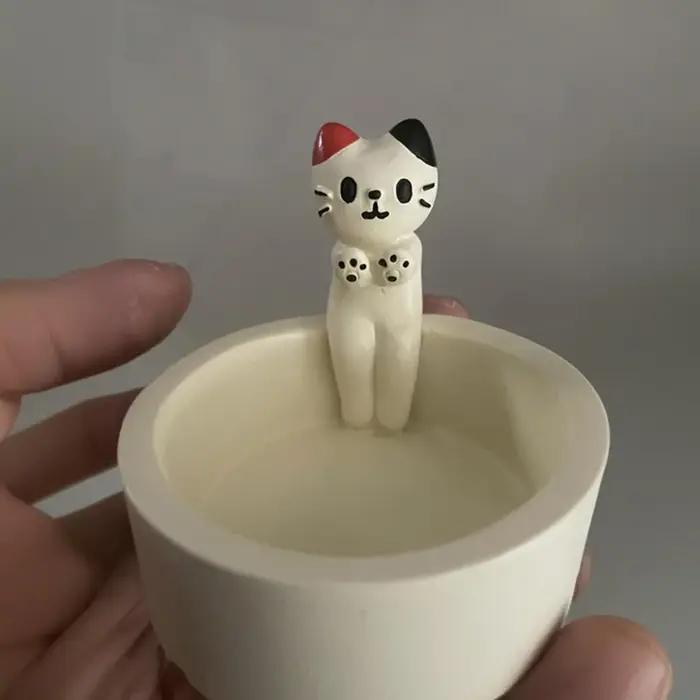 Bougeoir chaton mignon JETTING chandelier d'aromathérapie créatif de dessin animé pour la décoration de la maison occasions spéciales