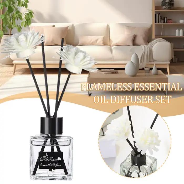 Huile de diffuseur d'arômes premium 50ml pour maison voiture parfum d'ambiance longue durée gardenia osmanthus jasmin pêche sans flamme sécurité sophistiqué cadeau occasions spéciales