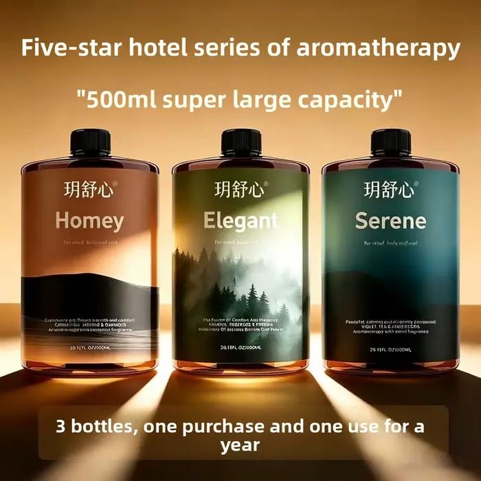 Parfum d'ambiance sans flamme aux huiles essentielles, 500 ml, senteur thé blanc, qualité hôtel cinq étoiles