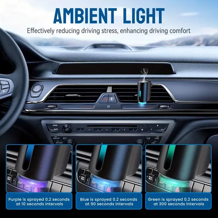 Désodorisant électrique pour voiture, diffuseur d'arôme automatique, ventilation de voiture, huile essentielle, humidificateur de brume, diffuseur de parfum, aromathérapie