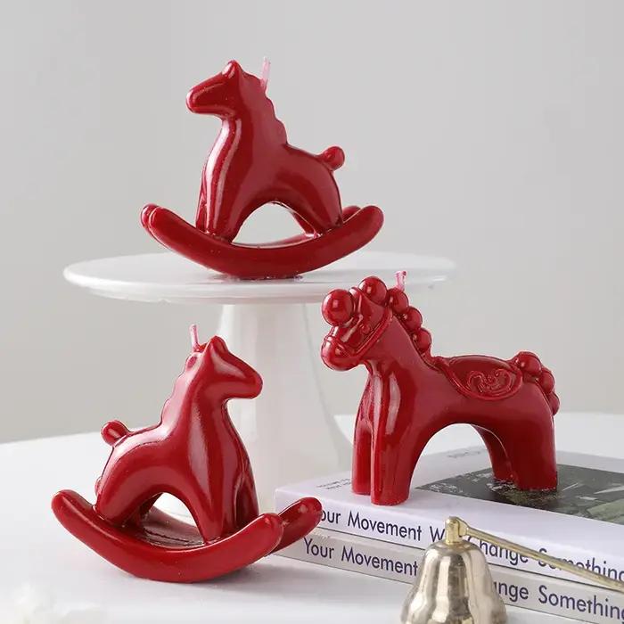 Bougie en forme de cheval