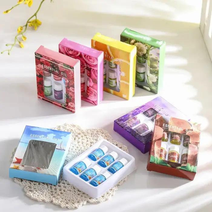6 pièces/ensemble huiles essentielles boîte-cadeau arôme diffuseur humidificateur d'air soluble dans l'eau désodorisant