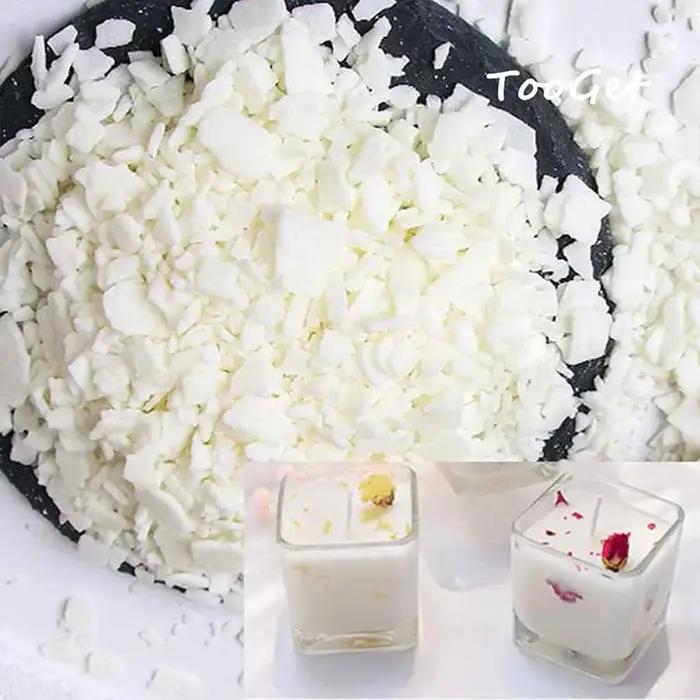 Cire de soja naturelle en flocons de cire de soja blanche Pure