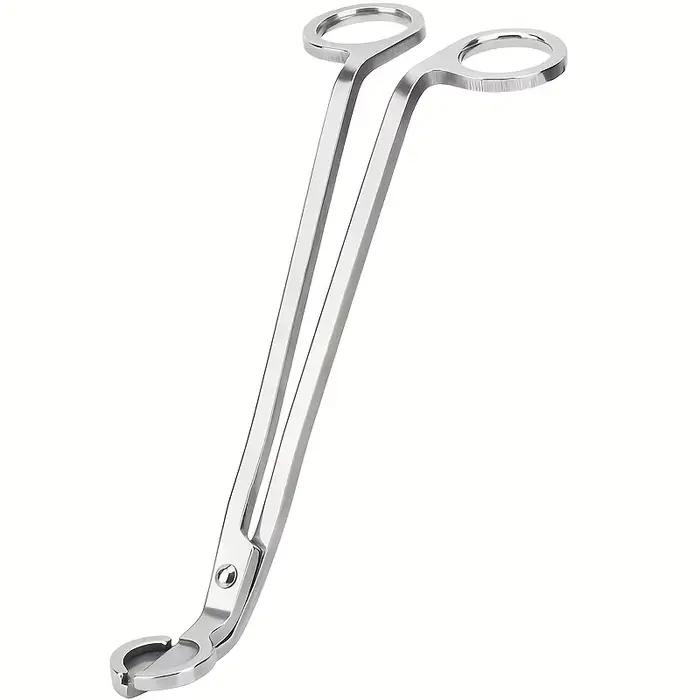 Coupe-mèche de bougie polie à portée profonde pour une combustion propre et réduction de la fumée pour amateurs de bougies et passionnés de décoration intérieure