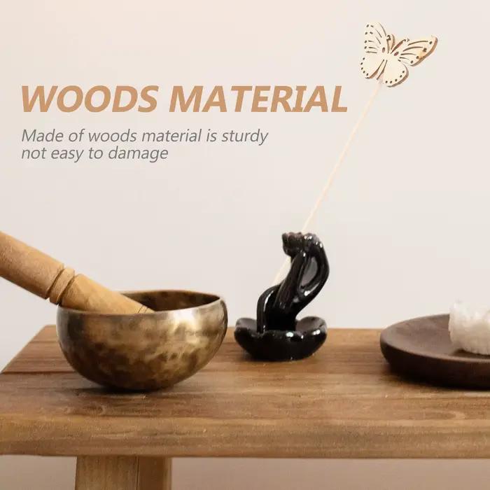 Bâtonnets diffuseurs papillon en bois pour aromathérapie et décoration maison bureau spa salle bain ambiance relaxante élégante occaions spéciales